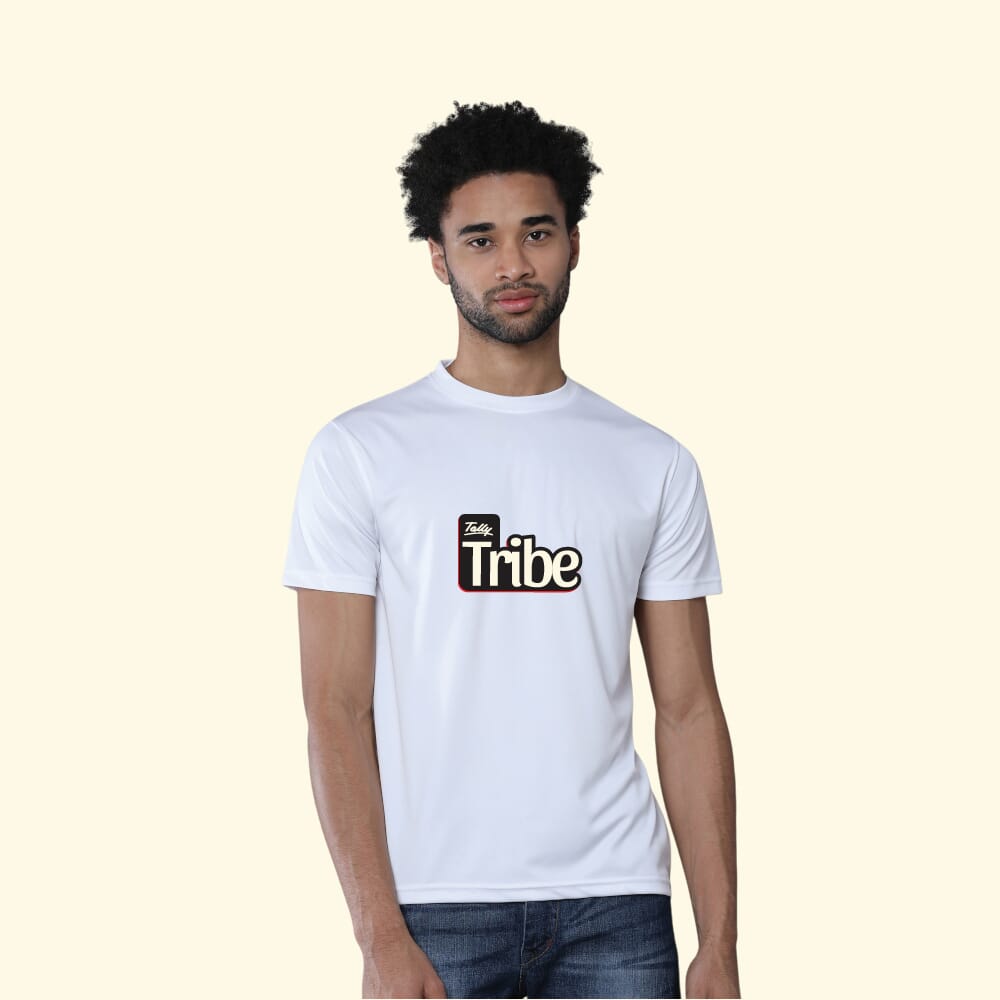 Greys&Blues Mobilitee Round Neck T-Shirt- White